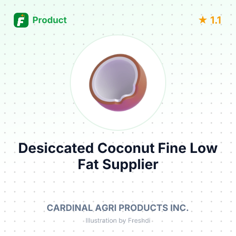 Desiccated Coconut Fine Low Fat – summary card, no photo uploaded yet