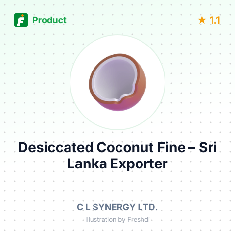 Desiccated Coconut Fine – summary card, no photo uploaded yet