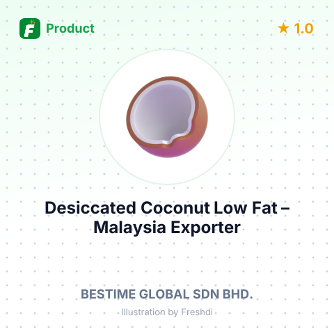 Desiccated Coconut, Low Fat – summary card, no photo uploaded yet