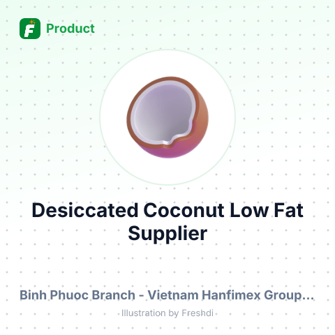 Desiccated Coconut Low Fat – summary card, no photo uploaded yet
