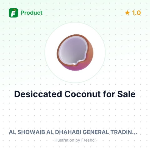 Desiccated Coconut Low Fat – summary card, no photo uploaded yet