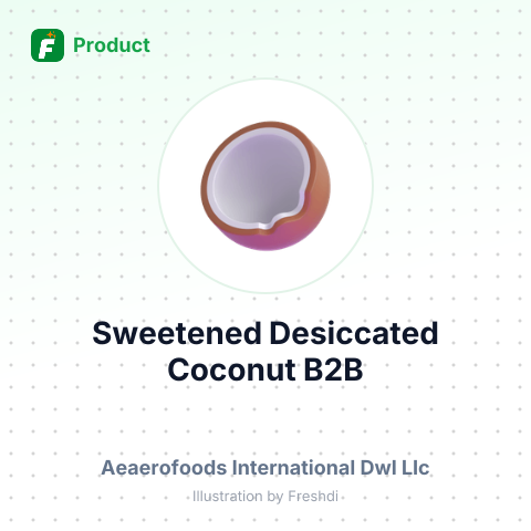 Desiccated Coconut Meat (Sweetened) – summary card, no photo uploaded yet