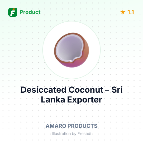 Desiccated Coconut – product summary card, no photo uploaded yet