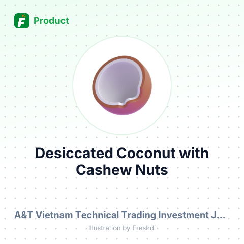 Desiccated Coconut with Cashew Nuts – product summary card, no photo uploaded yet