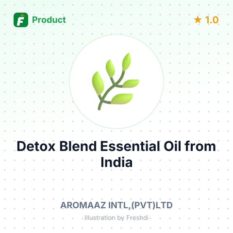 Detox Blend Essential Oil – product summary card, no photo uploaded yet