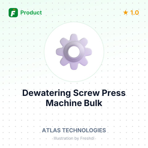 Dewatering Screw Press Machine for Cashew Husk – summary card, no photo uploaded yet