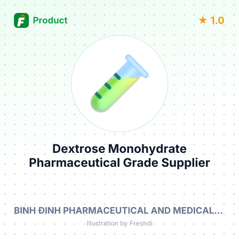 Dextrose Monohydrate Pharmaceutical Grade – summary card, no photo uploaded yet