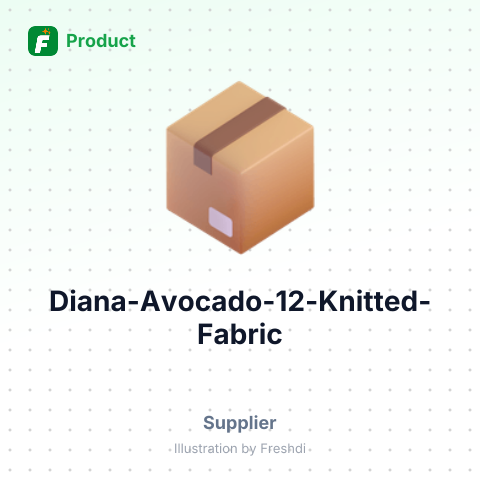 Diana Avocado 12 Knitted Fabric – product summary card, no photo uploaded yet