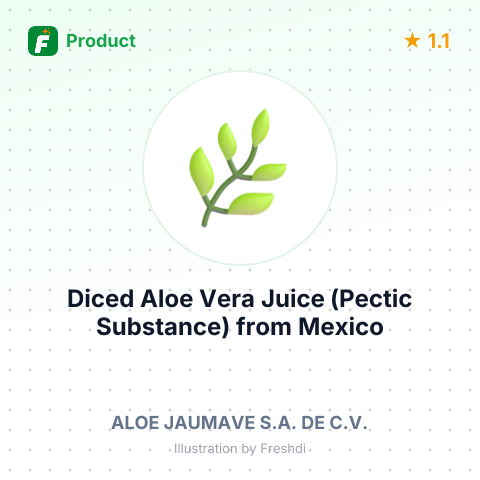 Diced Aloe Vera Juice (Pectic Substance) – summary card, no photo uploaded yet