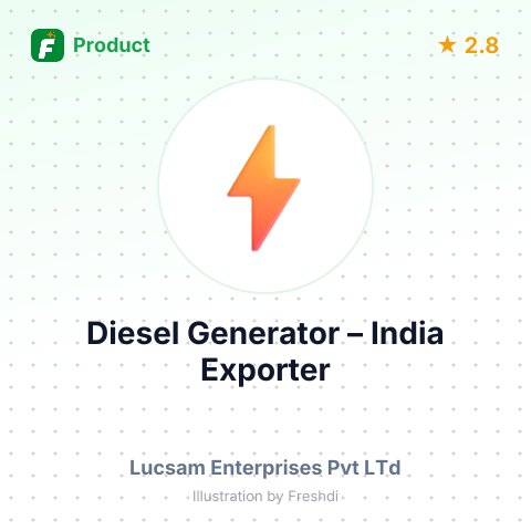 Diesel Generator – summary card, no photo uploaded yet