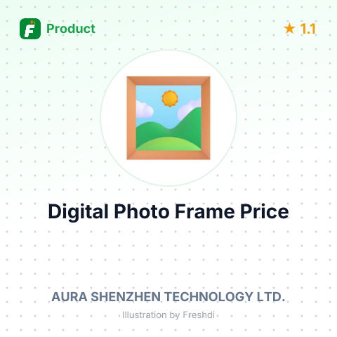 Digital Photo Frame – summary card, no photo uploaded yet