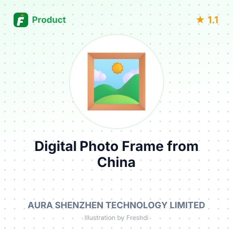Digital Photo Frame – summary card, no photo uploaded yet