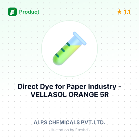 Direct Dye for Paper Industry - VELLASOL ORANGE 5R – summary card, no photo uploaded yet