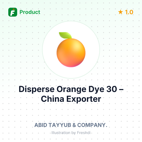Disperse Orange Dye 30 – summary card, no photo uploaded yet