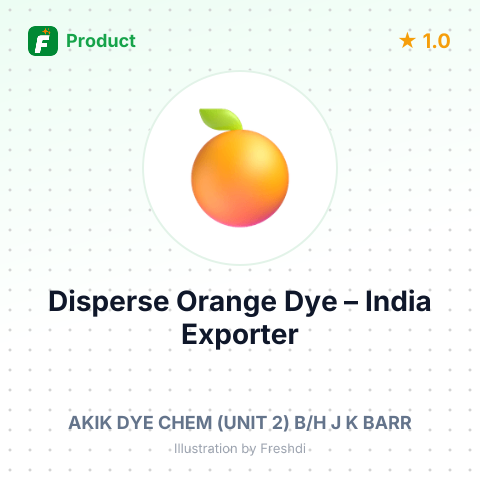 Disperse Orange Dye – summary card, no photo uploaded yet