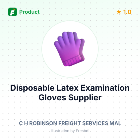 Disposable Latex Examination Gloves – summary card, no photo uploaded yet
