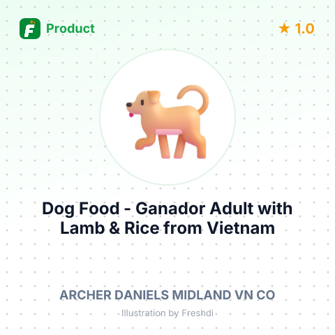 Dog Food - Ganador Adult with Lamb & Rice – summary card, no photo uploaded yet