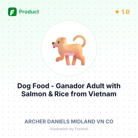 Dog Food - Ganador Adult with Salmon & Rice – summary card, no photo uploaded yet