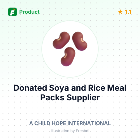 Donated Soya and Rice Meal Packs – summary card, no photo uploaded yet