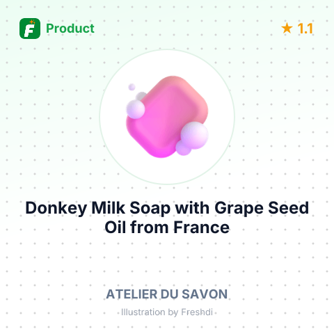 Donkey Milk Soap with Grape Seed Oil – summary card, no photo uploaded yet