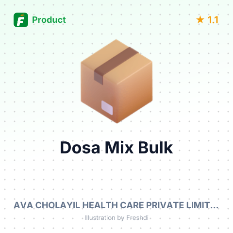 Dosa Mix 1 KG – summary card, no photo uploaded yet