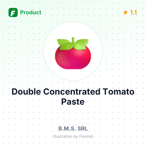 Double Concentrated Tomato Paste – summary card, no photo uploaded yet
