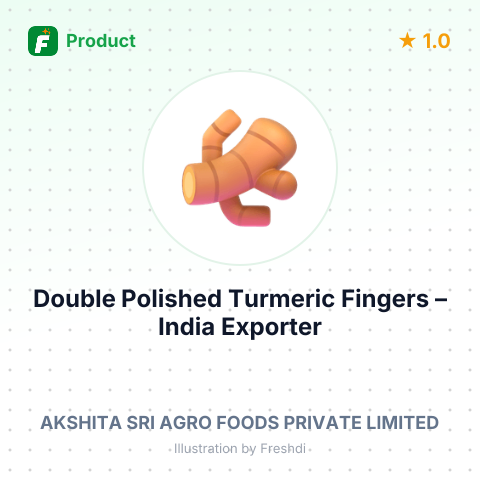 Double Polished Turmeric Fingers – summary card, no photo uploaded yet