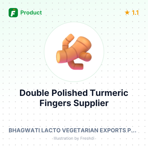 Double Polished Turmeric Fingers – summary card, no photo uploaded yet