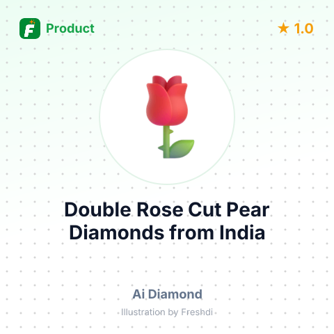 Double Rose Cut Pear Diamonds – summary card, no photo uploaded yet