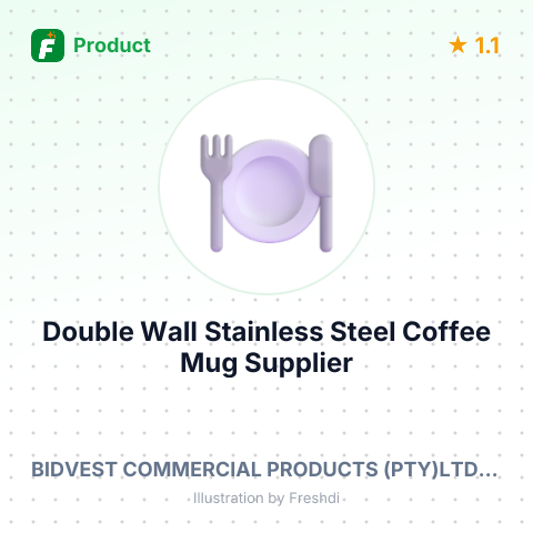 Double Wall Stainless Steel Coffee Mug – summary card, no photo uploaded yet