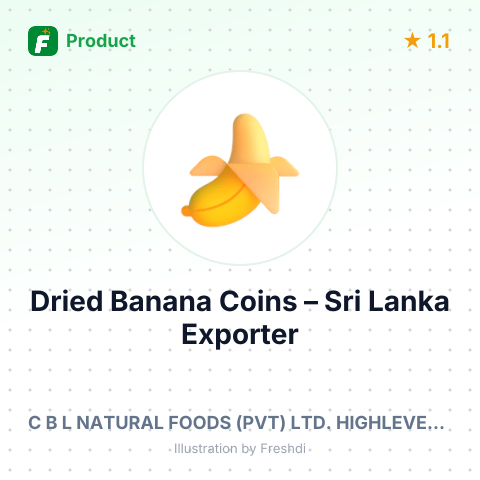Dried Banana Coins – summary card, no photo uploaded yet