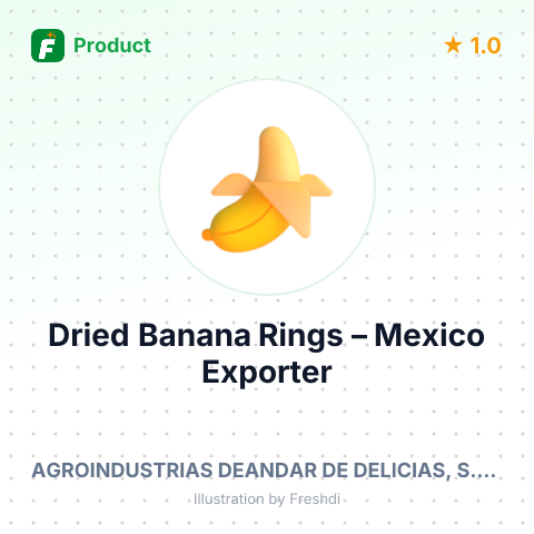 Dried Banana Rings – summary card, no photo uploaded yet