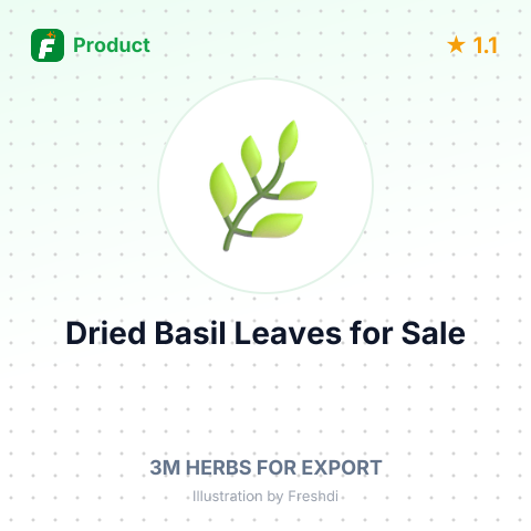 Dried Basil Leaves – summary card, no photo uploaded yet