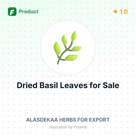 Dried Basil Leaves – summary card, no photo uploaded yet