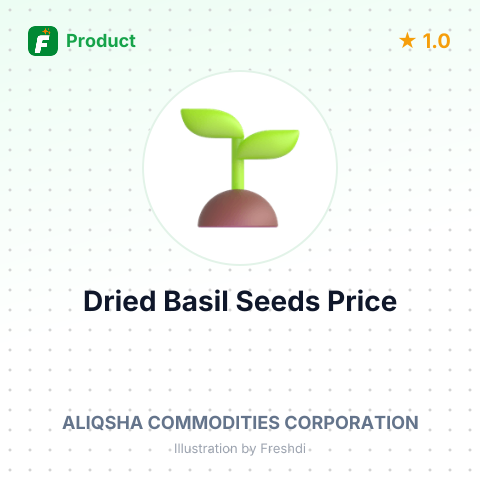 Dried Basil Seeds for Food Processing – summary card, no photo uploaded yet