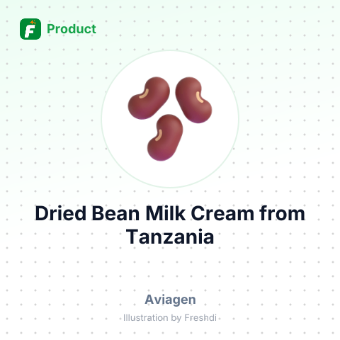 Dried Bean Milk Cream – summary card, no photo uploaded yet