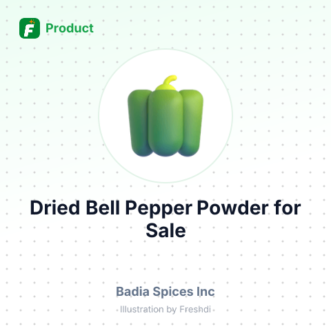 Dried Bell Pepper Powder (Pimentón) – summary card, no photo uploaded yet