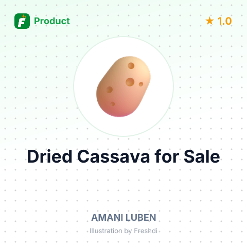 Dried Cassava – summary card, no photo uploaded yet