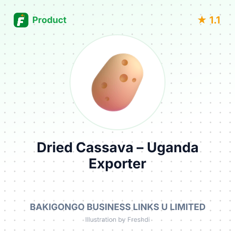Dried Cassava (Manioc) – summary card, no photo uploaded yet