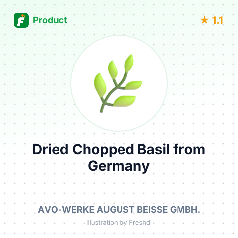 Dried Chopped Basil – summary card, no photo uploaded yet