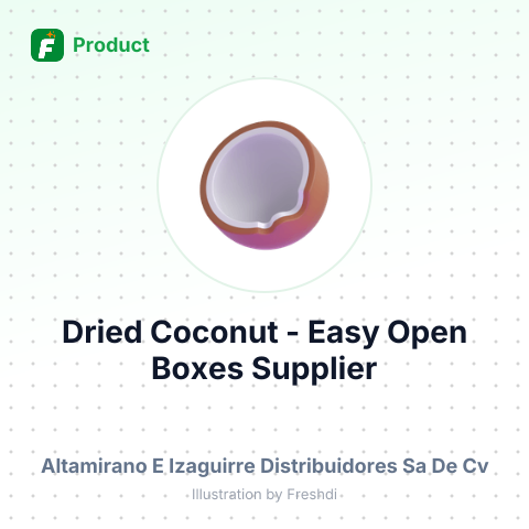 Dried Coconut (Coco Seco) - Easy Open Boxes – summary card, no photo uploaded yet