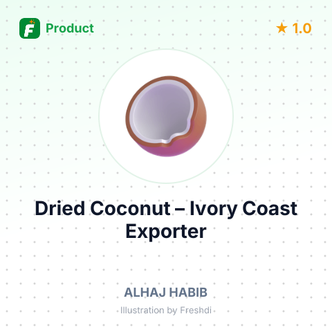 Dried Coconut – summary card, no photo uploaded yet