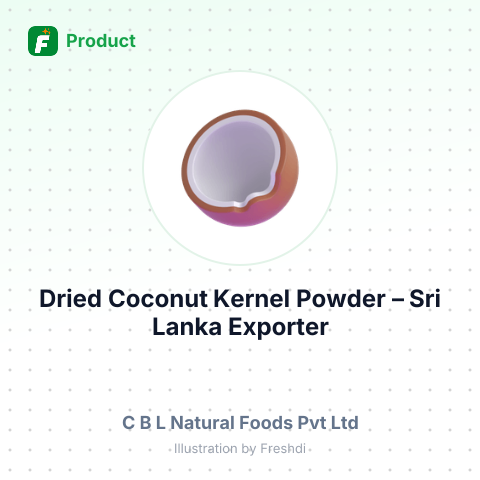 Dried Coconut Kernel Powder – summary card, no photo uploaded yet