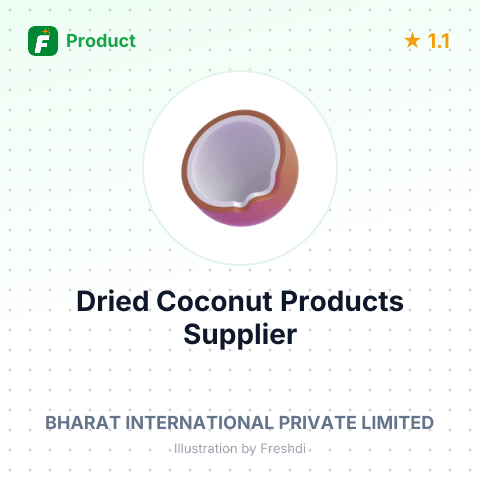 Dried Coconut Products – summary card, no photo uploaded yet