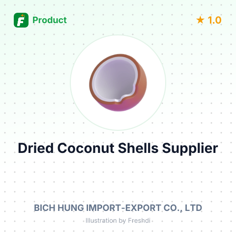Dried Coconut Shells – summary card, no photo uploaded yet