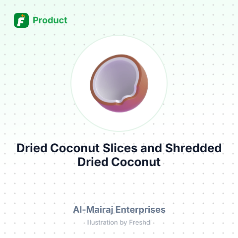 Dried Coconut Slices and Shredded Dried Coconut – summary card, no photo uploaded yet