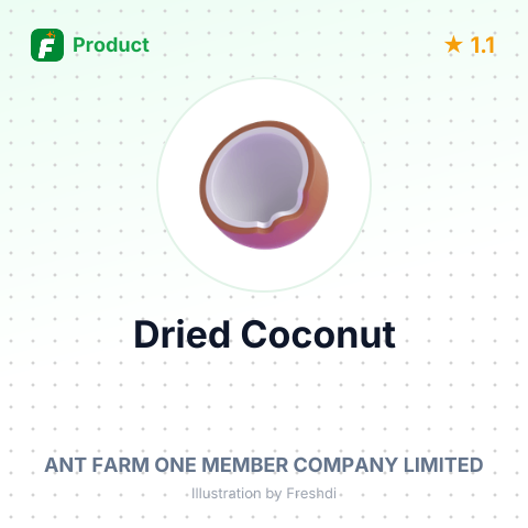 Dried Coconut – summary card, no photo uploaded yet