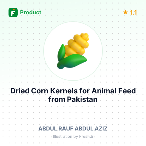 Dried Corn Kernels for Animal Feed – summary card, no photo uploaded yet