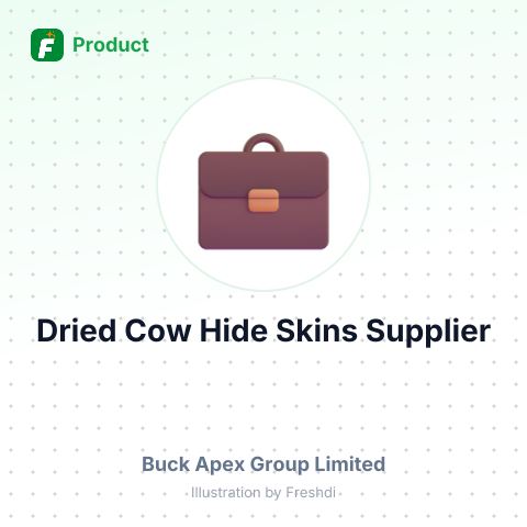 Dried Cow Hide Skins – summary card, no photo uploaded yet