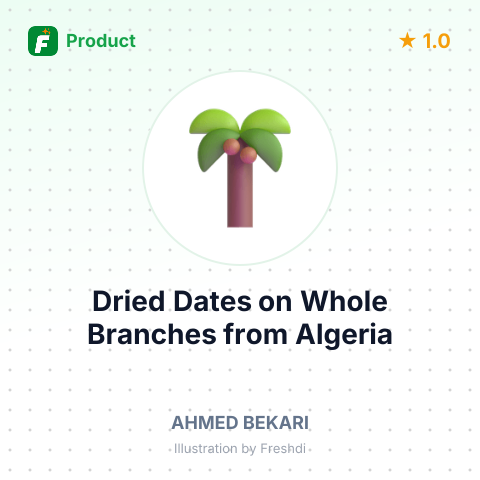 Dried Dates on Whole Branches – summary card, no photo uploaded yet